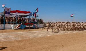 عرض عسكري مهيب بحفل تخرج الدفعة الأولى لمحور سقطرى