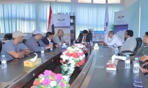 رئيس هيئة الطيران يتفقد مشاريع التطوير وسير العمل في مطار سيئون الدولي

