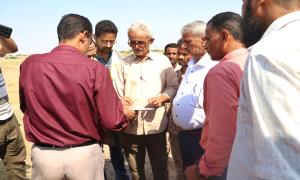 محافظ لحج والوفد الاستشاري لشركة (يو فيك) يطلعون على ترتيبات تنفيذ محطة الطاقة الشمسية الممولة إماراتيًا في بئر ناصر