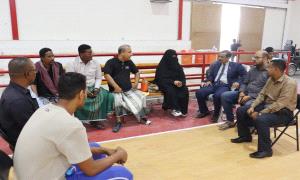 باتيس يزور المعسكر التدريبي لفريق كرة السلة للكراسي المتحركة رجال وسيدات ويؤكد دعمه لذوي الاحتياجات الخاصة