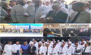 الوكيل الشبحي يدشن المخيم الطبي الجراحي المجاني الثالث في مستشفى عدن التعاوني الخيري بالعاصمة عدن