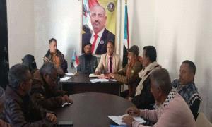 تنفيذية انتقالي لبعوس تستعرض تقرير الموارد المالية والمشاريع الاستثمارية بالمديرية
