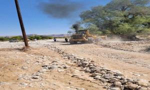 بتوجيهات من محافظ شبوة : إصلاح أضرار السيول في وادي جردان