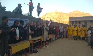 ملعب الصمود المضو يشهد المباراة الختامية لبطولة الشهيد فضل أحمد السميحي