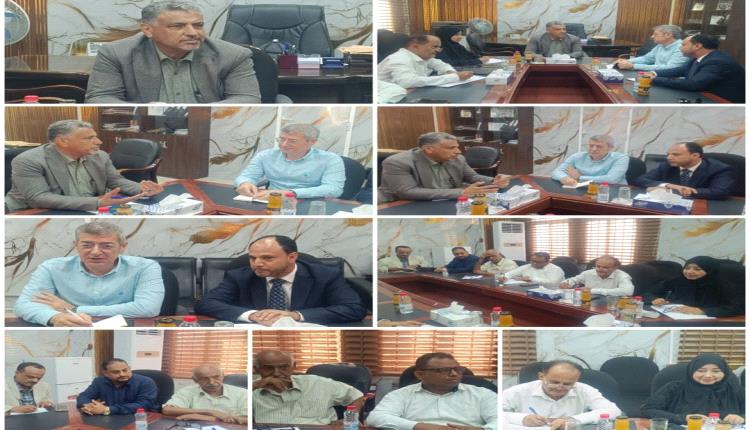 نائب محافظ عدن يلتقي المنسق الوطني لكتلة المأوى 