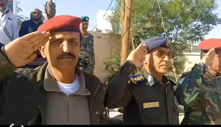 قوات دفاع شبوة تقيم عرضاً عسكرياً مهيباً احتفاءً بثورة 14 أكتوبر وإحياءً لذكرى استشهاد القائد أحمد محسن السليماني
