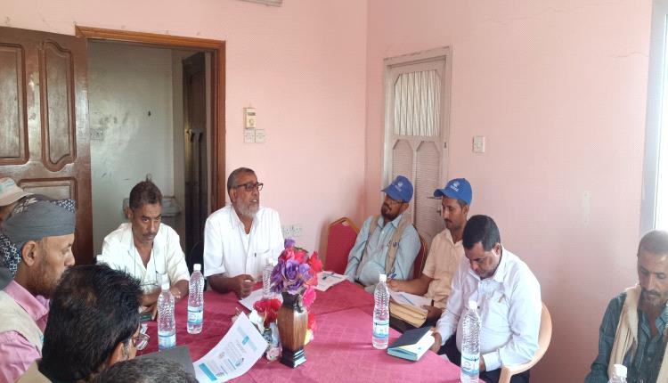 جمعية الوصول الإنساني بلحج تعقد اجتماعها الدوري لمنسقي مديريات مشروع المساعدات الغذائية العام