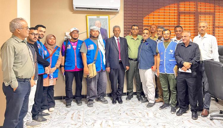 محافظ لحج يبحث مع وفد ماليزي ومؤسسة بصمات مجالات التعاون التنموي والإنساني بالمحافظة