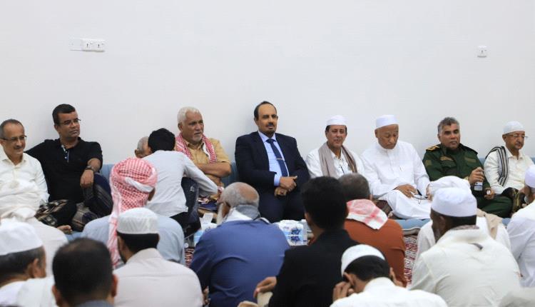 محافظ حضرموت الأستاذ مبخوت بن ماضي يقوم بزيارة تفقدية لمديرية دوعن ويؤكد دعم السلطة المحلية للنهوض التنموي بالمديرية
