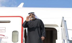 ولي عهد أبوظبي يغادر كوريا