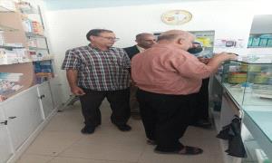 الصحة في عدن تواصل حملة الرقابة والتفتيش على صيدليات المنصورة