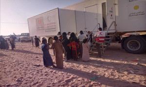 الهلال الأحمر فرع شبوة يدشن المرحلة الرابعة من عمل المستشفى الميداني المتنقل في مديرية عرماء
