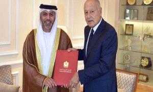 سفير الإمارات يقدم أوراق اعتماده إلى أمين عام الجامعة العربية