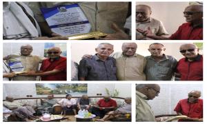 في ختام تكريم 2025.. البرنامج التكريمي للشخصيات الوطنية يحتفي بالكاتب الكبير سعيد عولقي في منزله بعدن