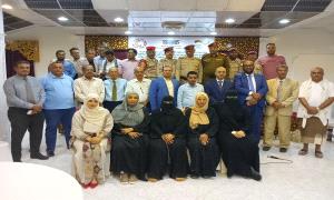 وزارة الشؤون القانونية وحقوق الإنسان تختتم دورة تدريبية متخصصة حول القانون الدولي الإنساني وحقوق الإنسان بمدينة سيئون