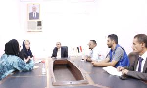 الوصابي يبحث مع منظمة الهجرة الدولية دعم احتياجات المعاهد المهنية في عدن ولحج وتعز
