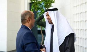 رئيس الإمارات يبحث مع بن بريك سبل تعزيز التعاون المشترك