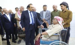 محافظ حضرموت الأستاذ مبخوت بن ماضي يدشّن مشروع إعادة تشغيل مستشفى بضة بدوعن