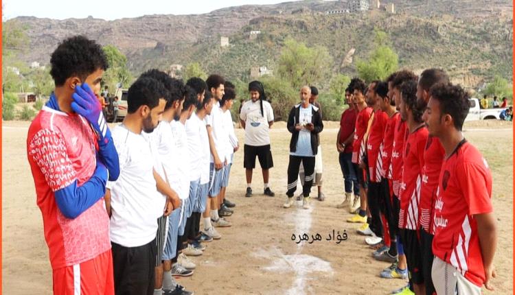 مباراة مثيرة بين شباب حرير وشباب الصرفة تنتهي بالتعادل الايجابي