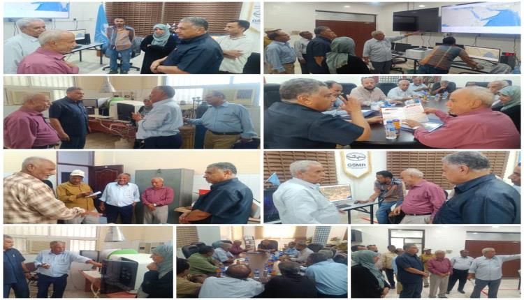 نائب محافظ عدن يوجّه بتنسيق الجهات المختصة مع هيئة المساحة لمواجهة مخاطر المناخ
