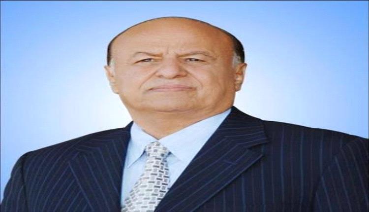 برقية عزاء من الرئيس السابق هادي لرحيل الفنان محمد مشعجل