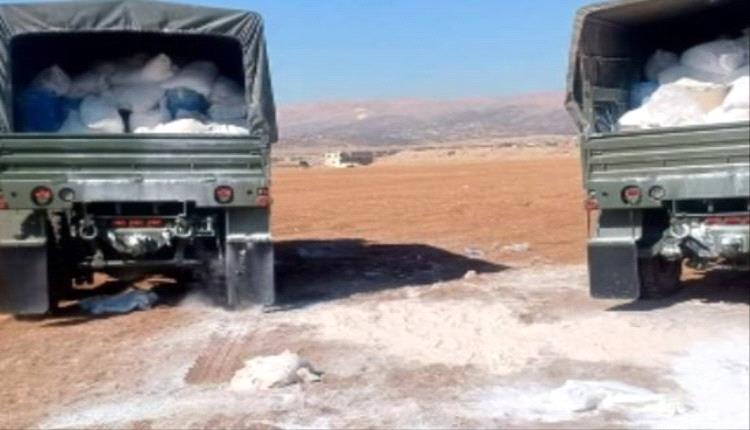 الجـ..ـيش اللبناني: ضبط أضخم شحنة مخـ..ـدرات في بعلبك