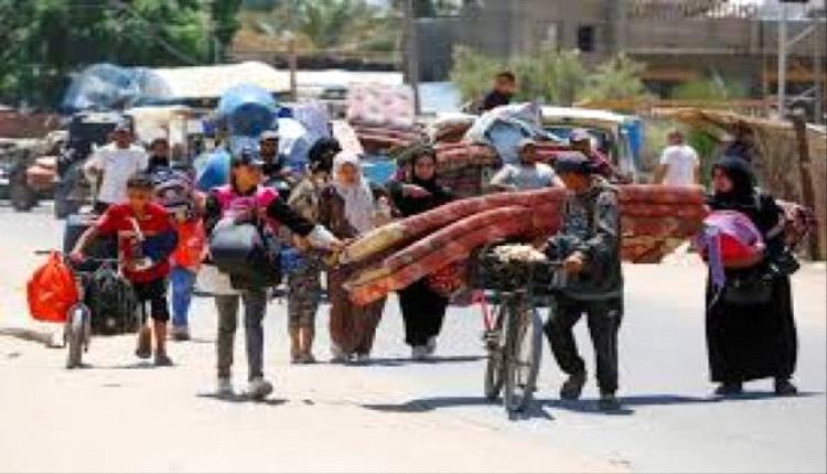 نـ.ـزوح 450 ألف فلسطيني من غـ.ـزة نحو جنوب القطاع