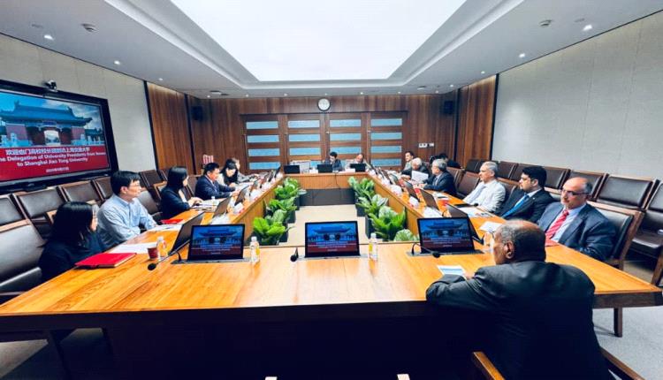وفد رؤساء الجامعات اليمنية يختتم زيارته لمدينة شنغهاي بجامعتي شانغهاي وجياوتونغ