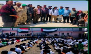 الجعفري وعُباد والقشم يشهدون تكريم فريق نادي القزعة ويتفقدون سير العمل بالمجمع التربوي بالمديرية