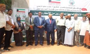 الوزير الزعوري يدشن مشروع الاغاثة المقدم من الكويت للمتضررين من السيول 