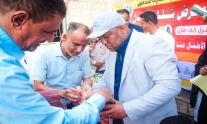 مدير عام بروم ميفع يدشن الحملة الوطنية الطارئة للتحصين ضد شلل الأطفال بالمديرية