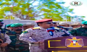 بحضور وزير الدفاع الداعري.. قوات الحزام الأمني تحتفي بتخرج دفعة جديدة من قواتها بعدن