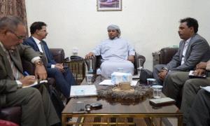 محافظ سقطرى يستقبل فريق التوجيه والرقابة الرئاسي ويؤكد  أهمية تعزيز العمل المؤسسي