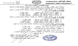 بن حبريش يشكل ألوية جديدة في حضرموت خارج وزارة الدفاع ويُعيين قيادات لها (وثيقة)