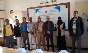 السلطة المحلية والانتقالي ومكتب التربية في مديرية الشعيب يدشنا ورشة عمل في مدرسة نجاة شايف للبنات