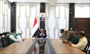 محافظ حضرموت يستقبل مدير البرنامج السعودي ويستعرض دعم الأنشطة الشبابية والرياضية