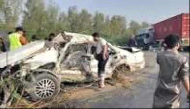 مصرع زوجين في حادث مروري مروّع على طريق الضحي بالحديدة

