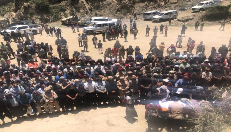 تشييع مهيب للمناضل صالح موسى الصولان في الشعيب بحضور واسع من القيادات والمواطنين