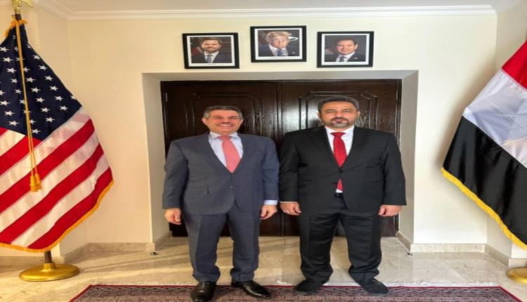 محافظ لحج يلتقي السفير الأمريكي لمناقشة سبل التعافي في المحافظة ودعم مسار السلام والحوار الجنوبي..