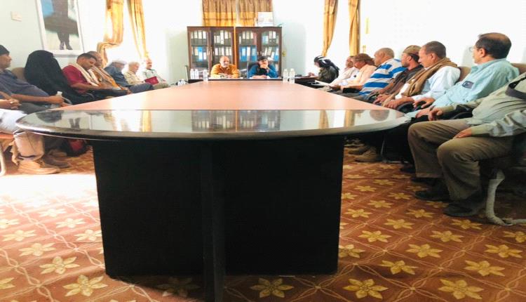 المكتب التنفيذي للسلطة المحلية بمديرية الشعيب يعقد اجتماعه الرابع لشهر أبريل 2026م