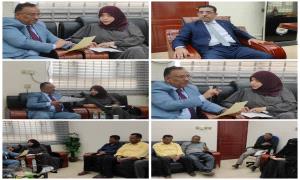 لقاء  يناقشان تعزيز موارد صندوق رعاية وتأهيل المعاقين المحصلة عبر المنافذ الجمركية 