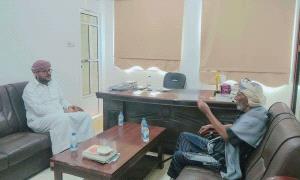 القائم بأعمال رئيس تنفيذية انتقالي حضرموت يلتقي المقدم باسلوم