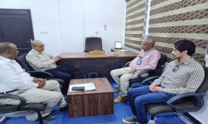 مدير عام تبن يبحث مع خبراء منظمة الفاو ترتيبات تدريب الشباب على مهارات التسويق الزراعي بصبر