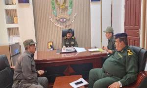 مدير عام شرطة شبوة يناقش الأوضاع الأمنية بمديرية الصعيد ويشدد على بذل المزيد من الجهود