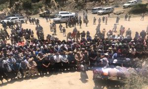 تشييع مهيب للمناضل صالح موسى الصولان في الشعيب بحضور واسع من القيادات والمواطنين