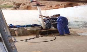 مشروع مياه بروم الأهلي يشهد عملية صيانة بعد الامطار التي شهدتها المنطقة