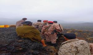 قائد اللواء الثاني حزم يتفقد جبهة كرش الحدوديه 
