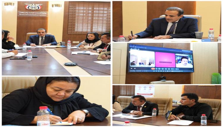 وزير الصحة يناقش مع اليونبس تعزيز التدخلات الصحية