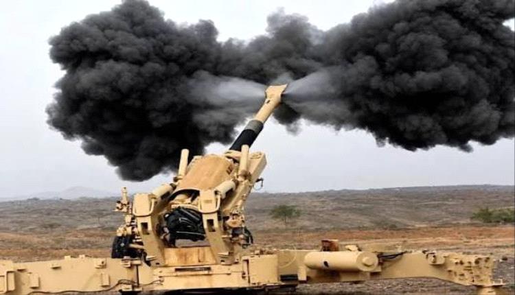 مدفعية الجيش تدك مواقع حو.ثية في صعدة 