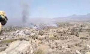 الضالع .. ملـ.ـيشيا الحو.ثي تقصف منازل المواطنين في المشاريح بحجر وتلحق أضرارًا بالممتلكات